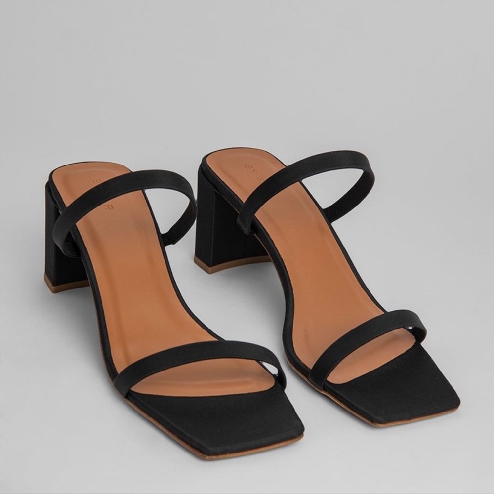By Far Tanya Sandals 41 Black Silk